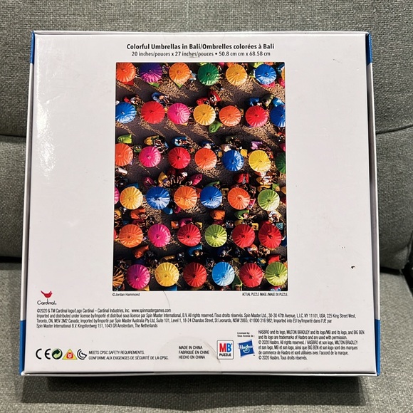 🔴3/$20🔴Big Ben  Jigsaw Puzzle COLORFUL UMBRELLAS IN BALI 1000 Piece - Picture 2 of 5